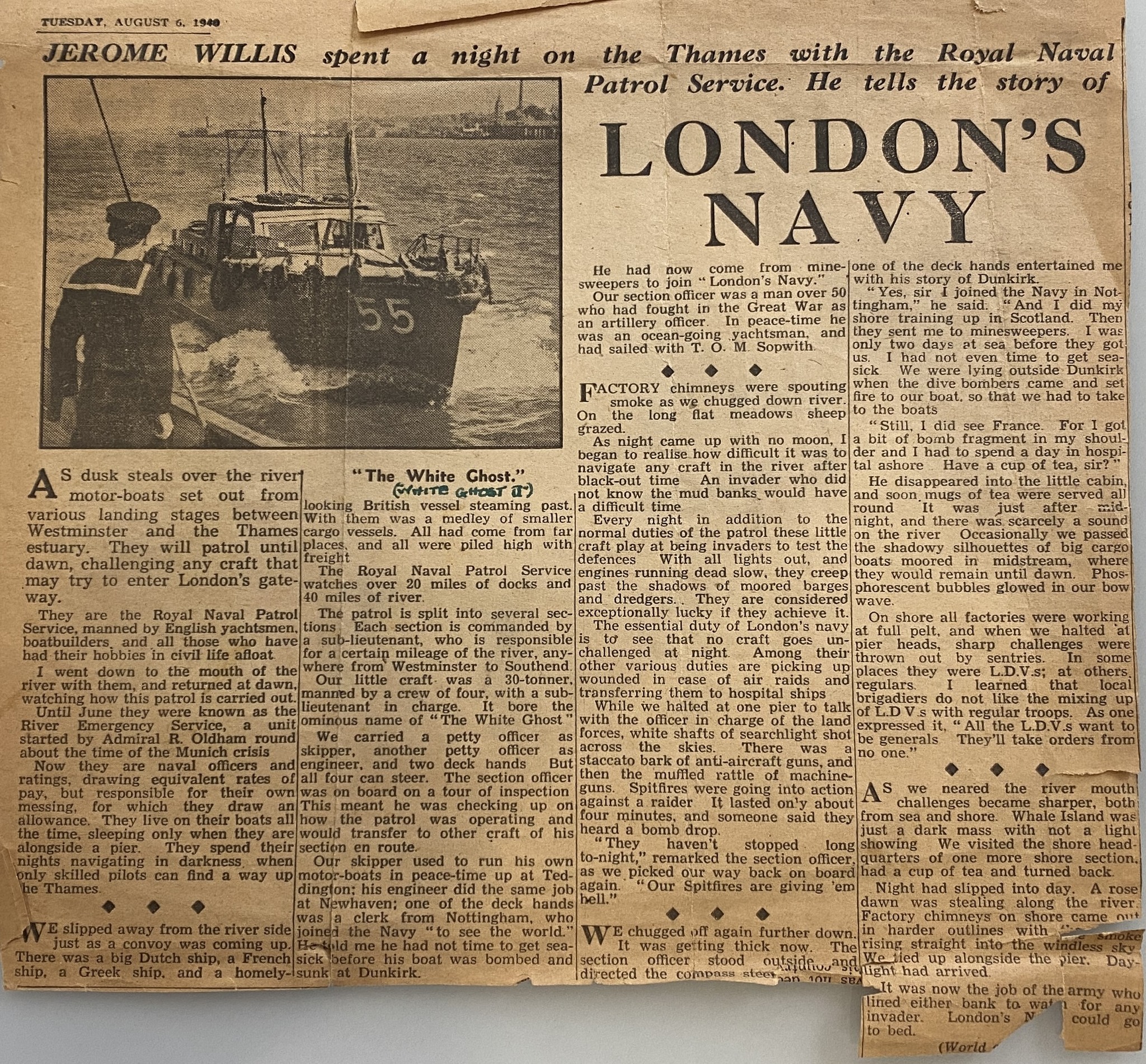 Featured image for Helinda: A Rare Continuous Record of Auxiliary Patrol Service